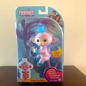 WowWee Fingerling- Baby Monkey “Candi” Pink & Blue New in Box
